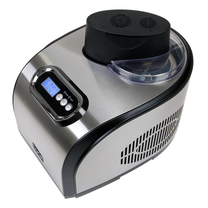Baridi Ice Cream, Gelato & Sorbet Machine with Fast-Freeze Compressor Cooling 1.5L Capacity