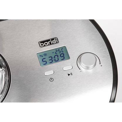 Baridi Ice Cream Maker with Fast Freeze 1.2L Capacity - Stainless Steel