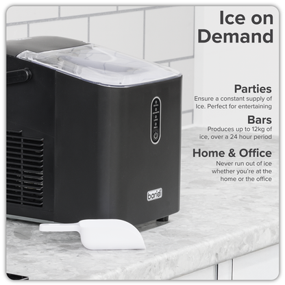 Baridi Ice Cube Maker with LED Display & 10 Minute Freeze