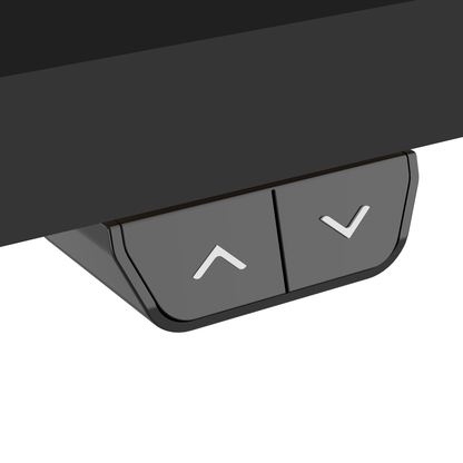Dellonda Single Motor Ultra-Quiet Adjustable-Height Electric Sit/Stand Desk - Black Desktop