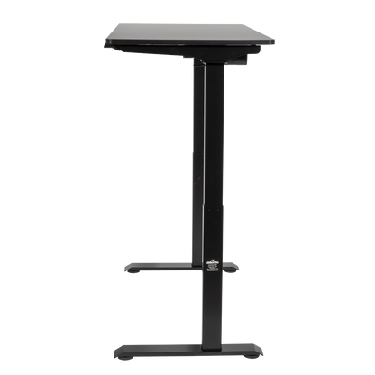 Dellonda Single Motor Ultra-Quiet Adjustable-Height Electric Sit/Stand Desk - Black Desktop