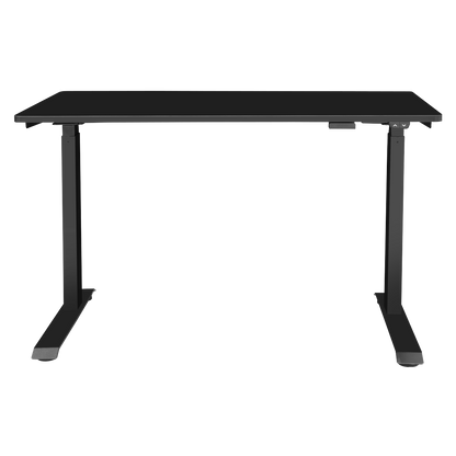 Dellonda Single Motor Ultra-Quiet Adjustable-Height Electric Sit/Stand Desk - Black Desktop