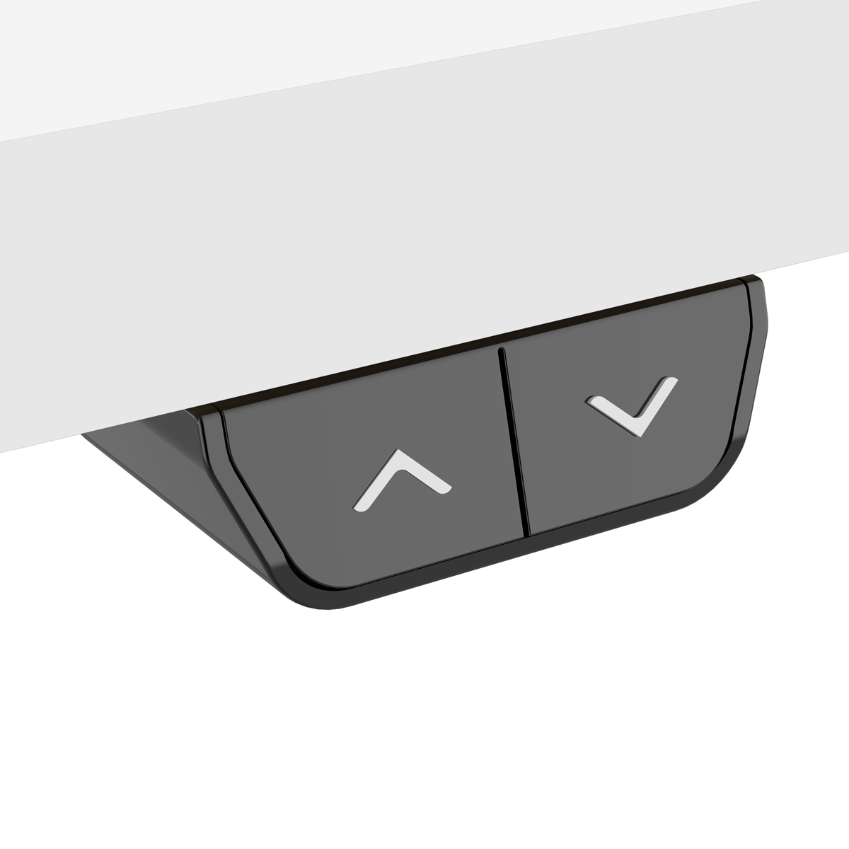 Dellonda Single Motor Ultra-Quiet Adjustable-Height Electric Sit/Stand Desk - White Desktop
