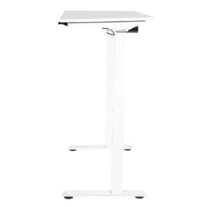 Dellonda Single Motor Ultra-Quiet Adjustable-Height Electric Sit/Stand Desk - White Desktop