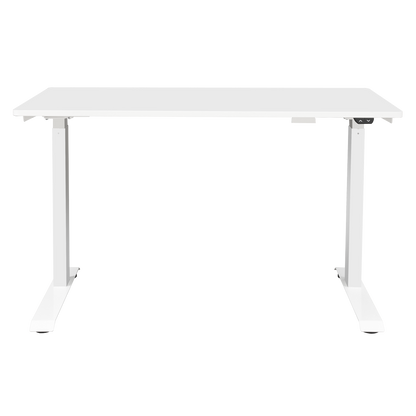 Dellonda Single Motor Ultra-Quiet Adjustable-Height Electric Sit/Stand Desk - White Desktop