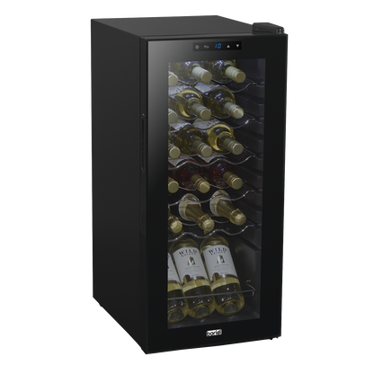 Baridi 18 Bottle Wine Fridge & Cooler - Black