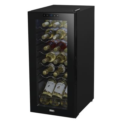 Baridi 18 Bottle Wine Fridge & Cooler - Black