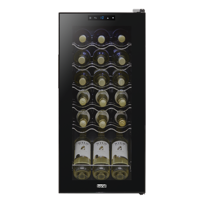 Baridi 18 Bottle Wine Fridge & Cooler - Black