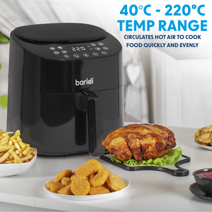 Baridi Single Zone Air Fryer with 8 Preset Functions 3.5L Capacity