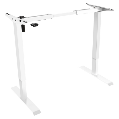 Dellonda Single Motor Ultra-Quiet Adjustable-Height Desk Frame 70kg Capacity - White