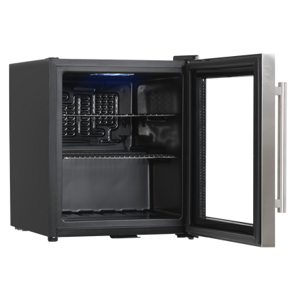 Baridi Mini Tabletop Beer & Drinks Fridge 50L Capacity - Stainless Steel
