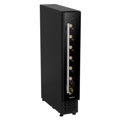 Baridi Extra-Slim 7 Bottle Wine Fridge & Cooler 15cm - Black