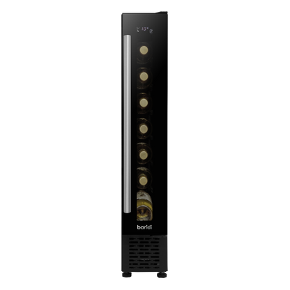 Baridi Extra-Slim 7 Bottle Wine Fridge & Cooler 15cm - Black