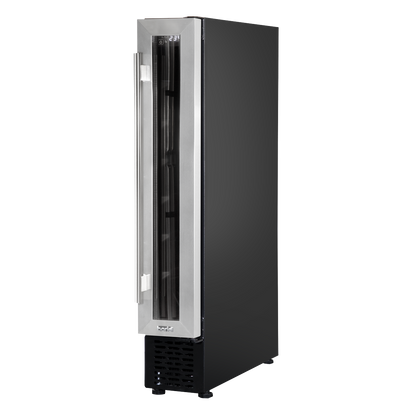 Baridi Extra-Slim 7 Bottle Wine Fridge & Cooler 15cm - Stainless Steel
