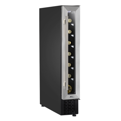 Baridi Extra-Slim 7 Bottle Wine Fridge & Cooler 15cm - Stainless Steel