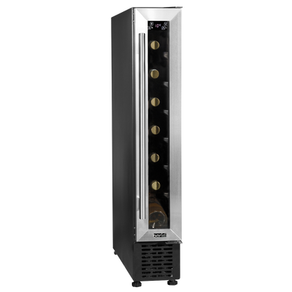 Baridi Extra-Slim 7 Bottle Wine Fridge & Cooler 15cm - Stainless Steel