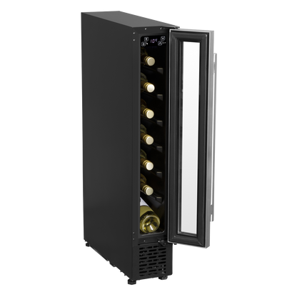 Baridi Extra-Slim 7 Bottle Wine Fridge & Cooler 15cm - Stainless Steel