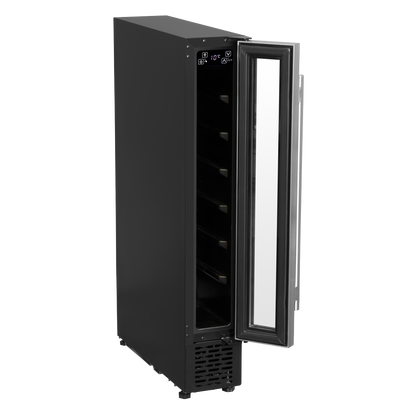 Baridi Extra-Slim 7 Bottle Wine Fridge & Cooler 15cm - Stainless Steel