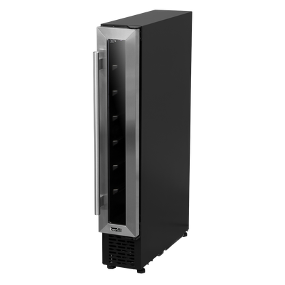 Baridi Extra-Slim 7 Bottle Wine Fridge & Cooler 15cm - Stainless Steel