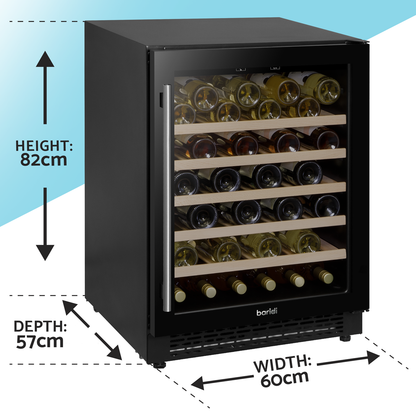 Baridi 54 Bottle Under-Counter/Freestanding Fridge & Cooler 60cm