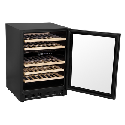 Baridi 46 Bottle Under-Counter/Freestanding Dual Zone Fridge & Cooler 60cm