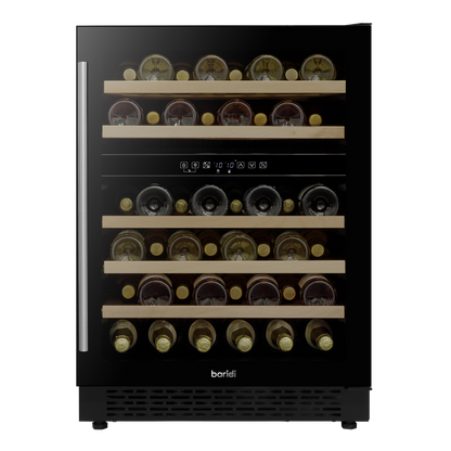 Baridi 46 Bottle Under-Counter/Freestanding Dual Zone Fridge & Cooler 60cm