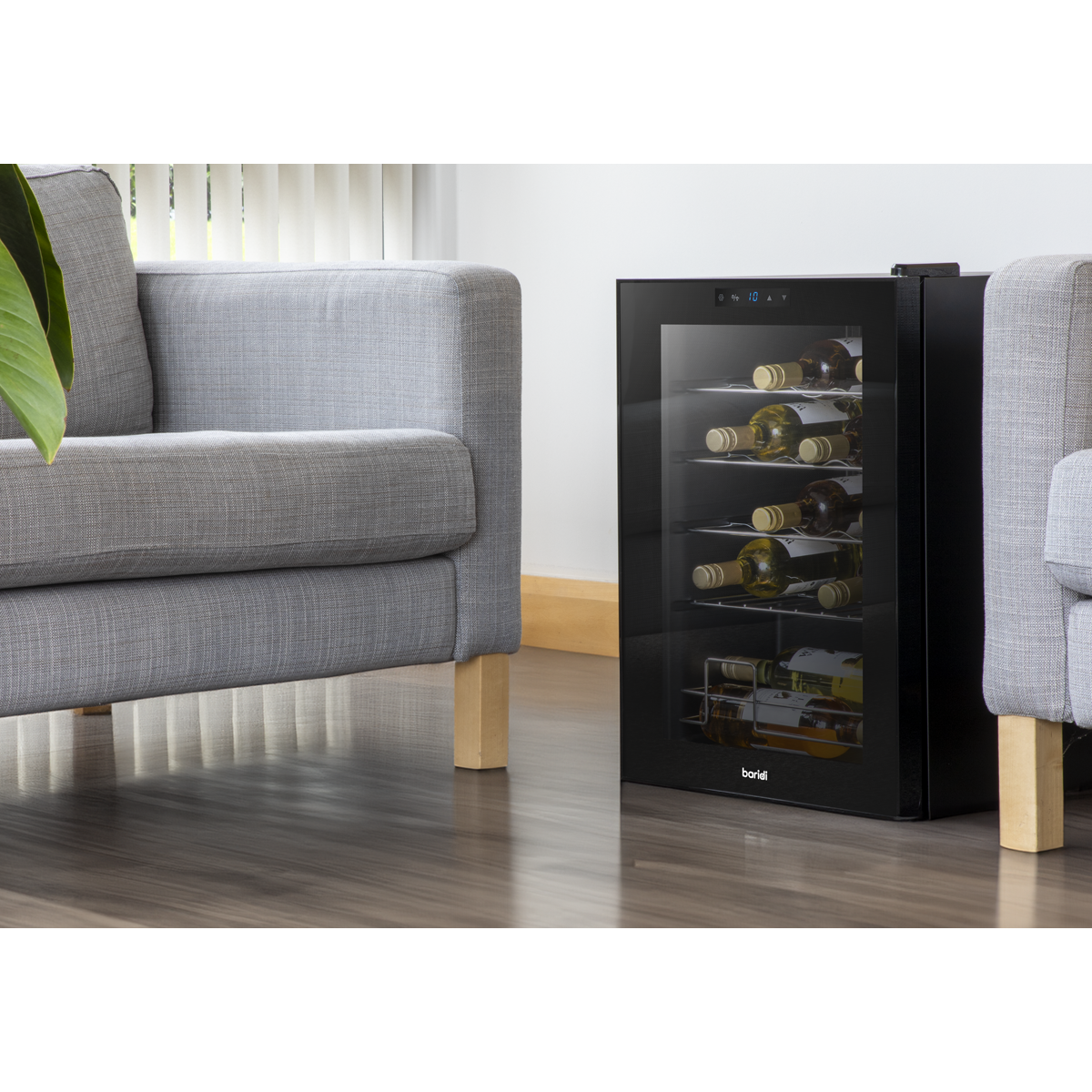 Baridi 20 Bottle Tabletop Wine Fridge & Cooler