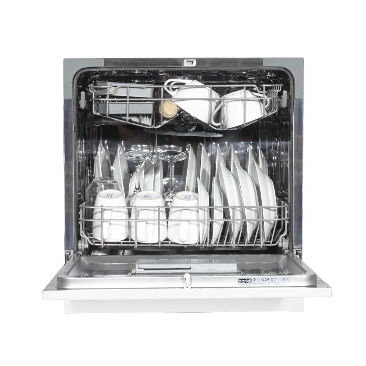 Baridi Tabletop Dishwasher 8 Place Settings 8L Capacity