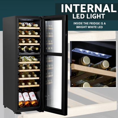 Baridi Dual Zone Wine Fridge & Cooler