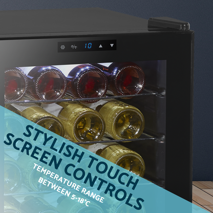 Baridi 24 Bottle Tabletop Wine Fridge & Cooler