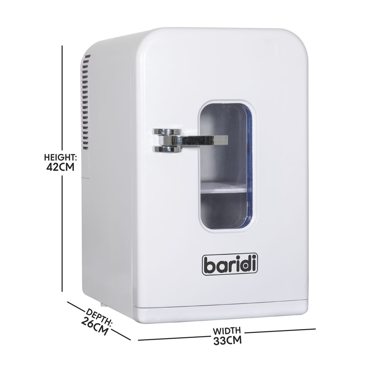 Baridi Mini Fridge/Warmer 15L Capacity 12V/230V