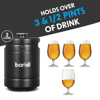 Baridi Keg 2L Capacity