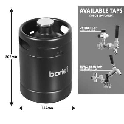 Baridi Keg 2L Capacity