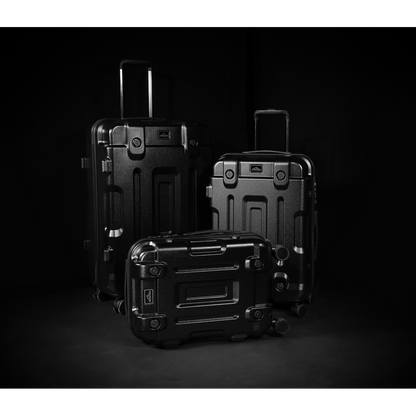 Dellonda Lightweight ABS Luggage Set 3pc - Black