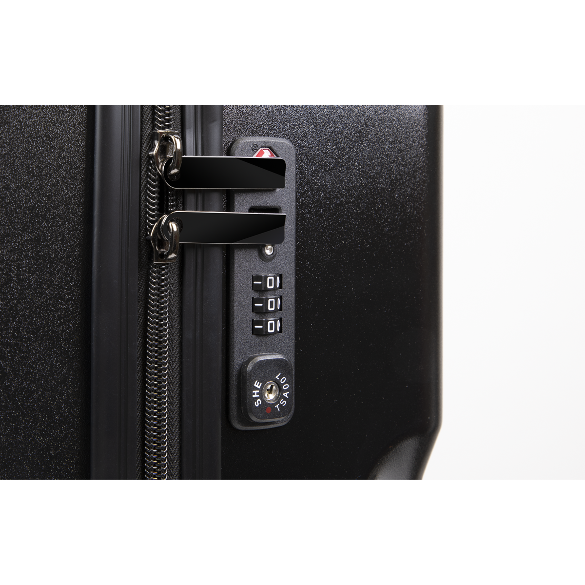 Dellonda Lightweight ABS Luggage Set 3pc - Black
