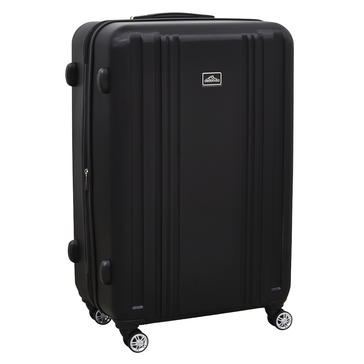 Dellonda Lightweight ABS Luggage Set with TSA Lock - Black