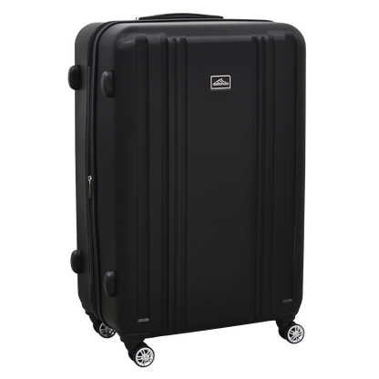 Dellonda Lightweight ABS Luggage Set with TSA Lock - Black