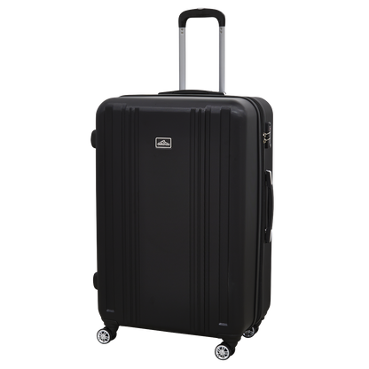 Dellonda Lightweight ABS Luggage Set with TSA Lock - Black