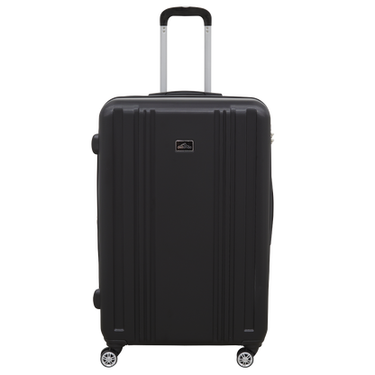 Dellonda Lightweight ABS Luggage Set with TSA Lock - Black