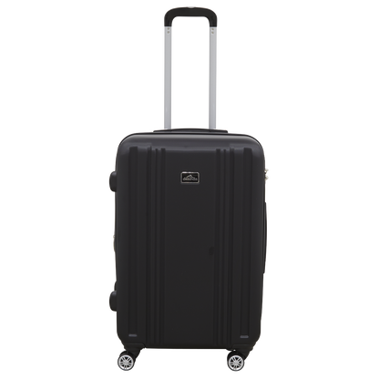Dellonda Lightweight ABS Luggage Set with TSA Lock - Black