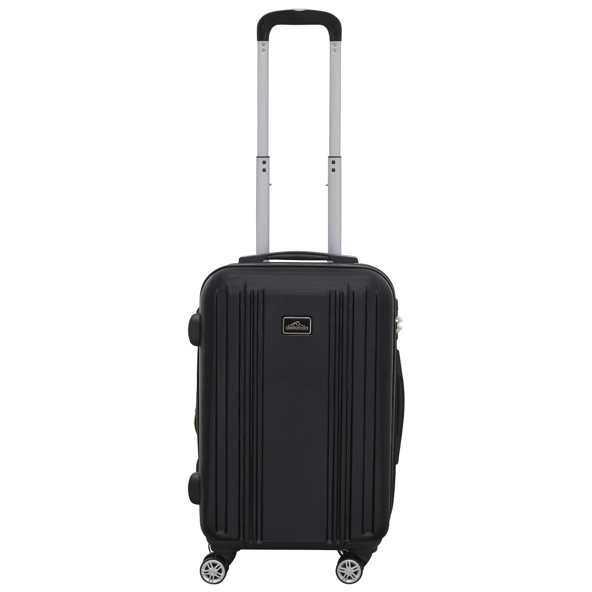 Dellonda Lightweight ABS Luggage Set with TSA Lock - Black