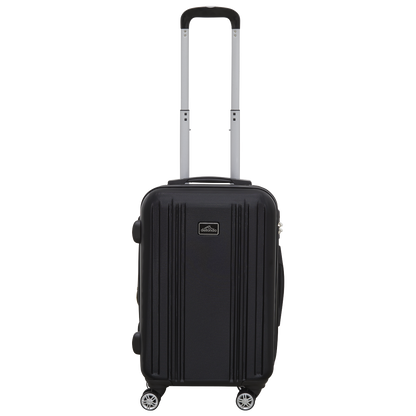 Dellonda Lightweight ABS Luggage Set with TSA Lock - Black