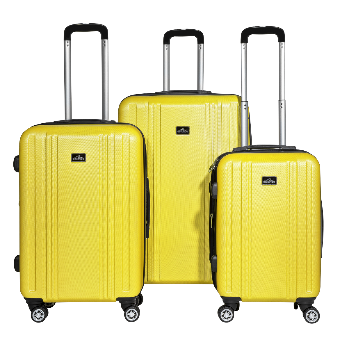 Dellonda Lightweight ABS Luggage Set with TSA Lock