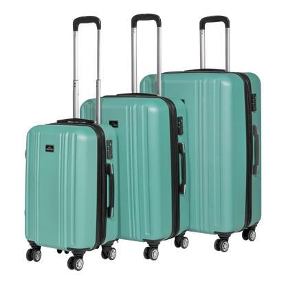 Dellonda Lightweight ABS Luggage Set with TSA Lock