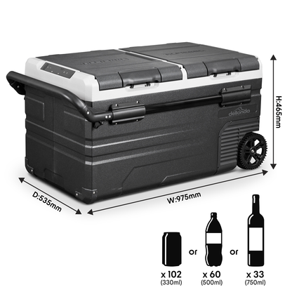 Dellonda Portable Fridge Freezer/Cool Box with LED Display