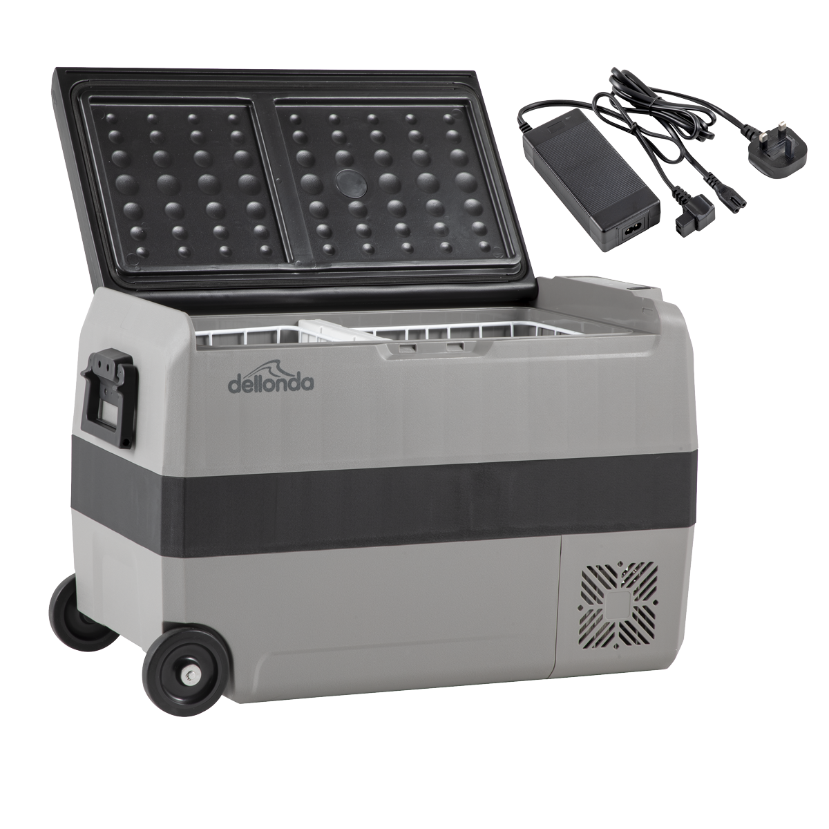 Dellonda Portable Fridge Freezer/Cool Box with LED Display & AC/DC 230V Adaptor