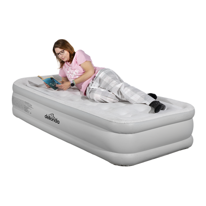 Dellonda Raised Air Bed with Removable Electric Pump & Storage Bag