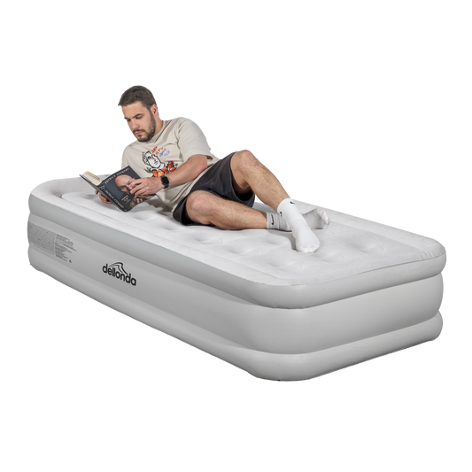 Dellonda Raised Air Bed with Removable Electric Pump & Storage Bag