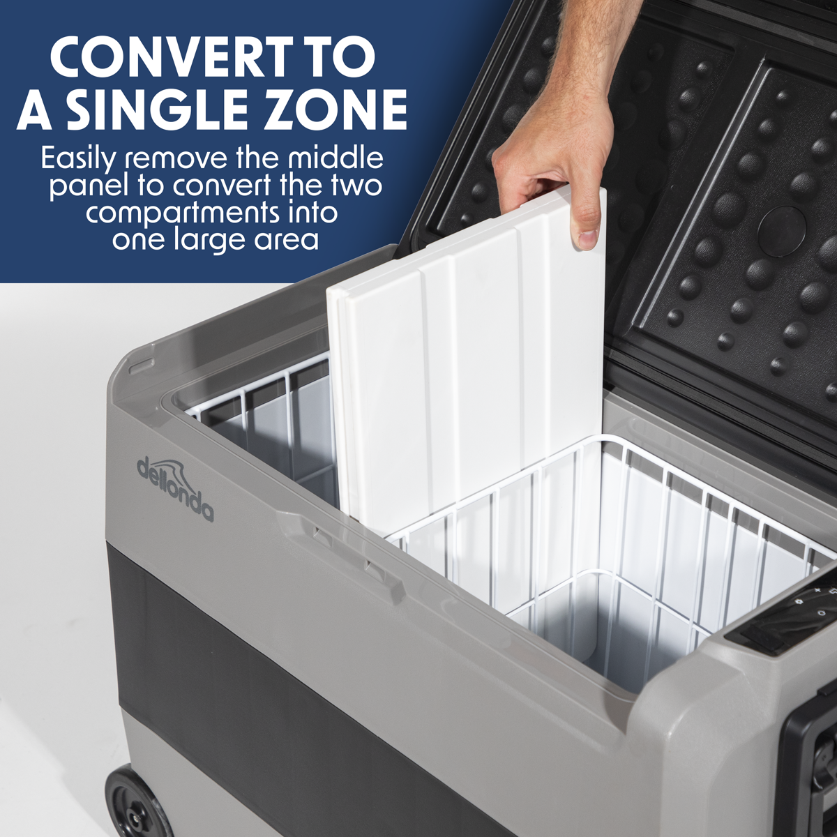 Dellonda Portable Fridge Freezer/Cool Box with LED Display 60L