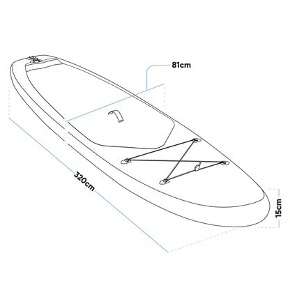 Dellonda Inflatable Stand-Up Paddle Board